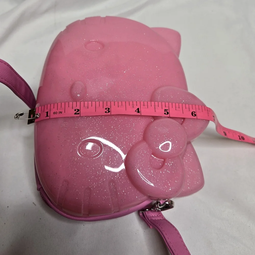 NEW Sanrio x Loungefly Hello Kitty‎ 50th anniversary pink glitter figural bag